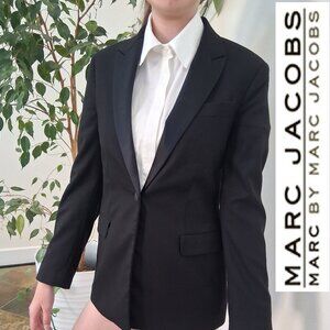 Marc by Marc Jacobs Women Black Tuxedo Jacket